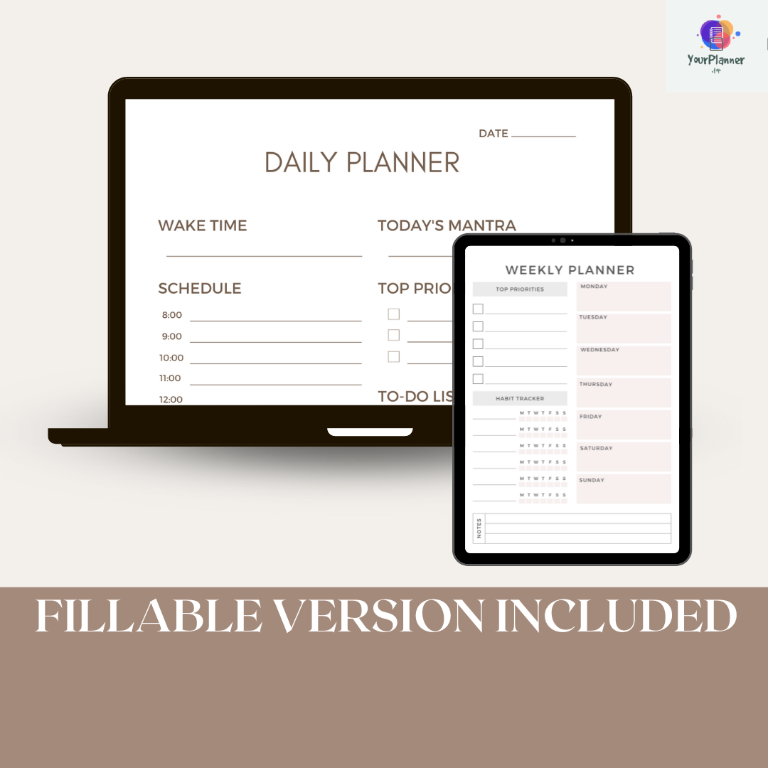 Daily,Weekly and Monthly planner